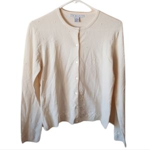 CAbi Cream Button-Up Blouse